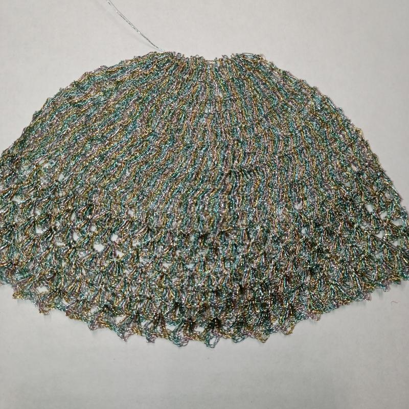 Техника вязания крючком, ажурная юбка.