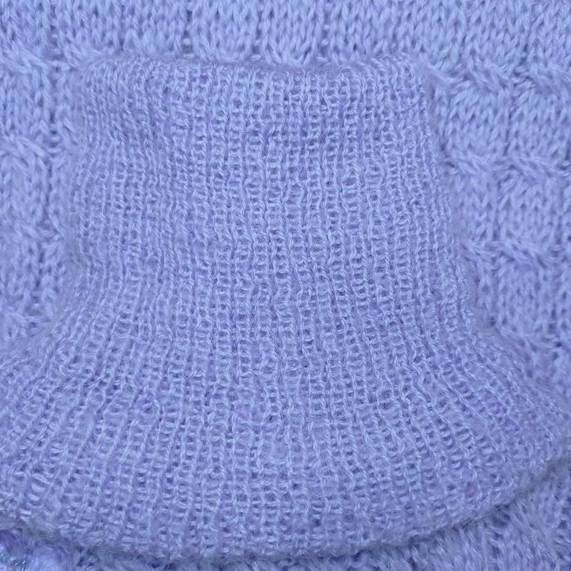 Техника вязания на спицах, воротник-стойка.