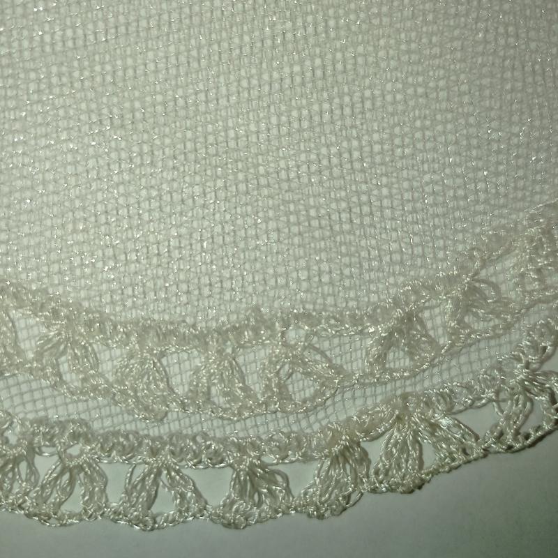 Техника вязания крючком, обвязывание сетки.