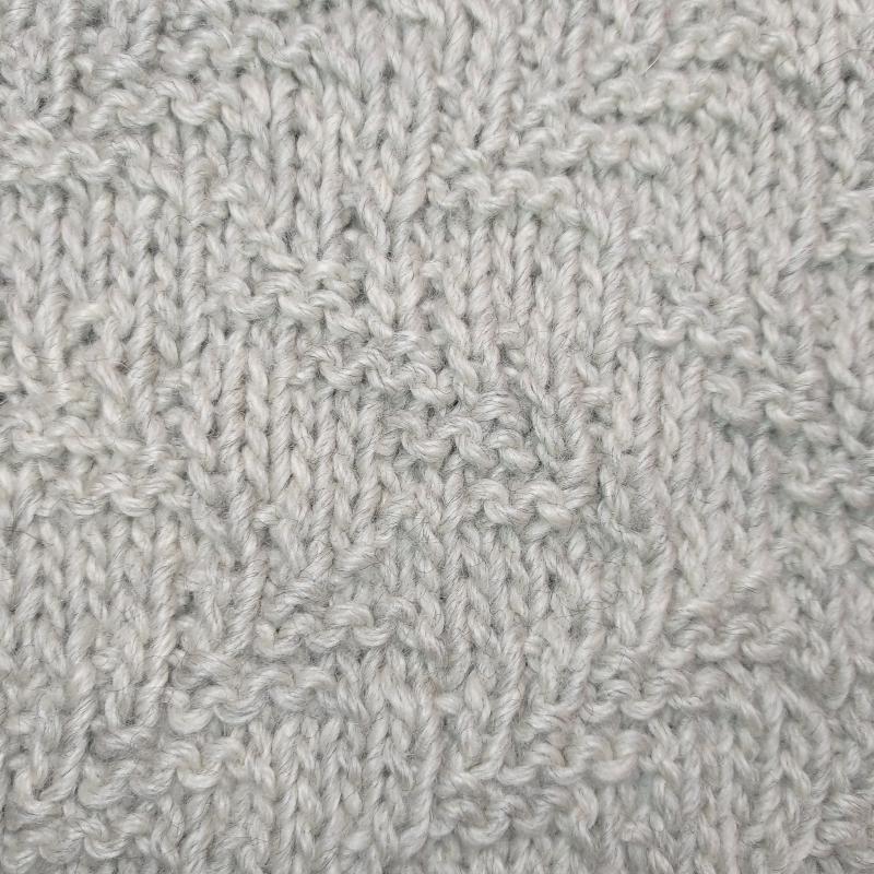 Техника вязания на спицах, узор ёлочка.