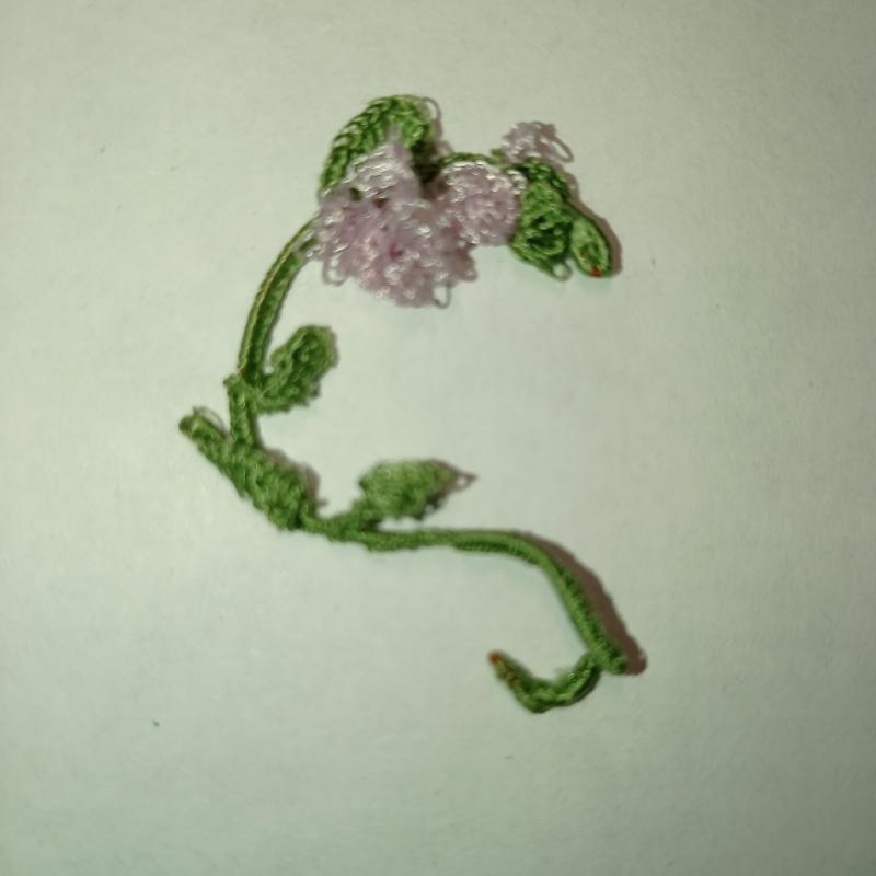 Техника вязания крючком, декоративный цветок.