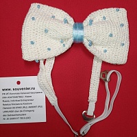 Свадебные аксессуары для жениха: галстук - бабочка «Удача» с металлической застёжкой, способной регулировать любой объём шеи. Вес: 180 г, длина*ширина бабочки = 110*60 мм. Материал/ Инструмент: хлопчатобумажные нити, бисер/ крючок. Ручная работа.